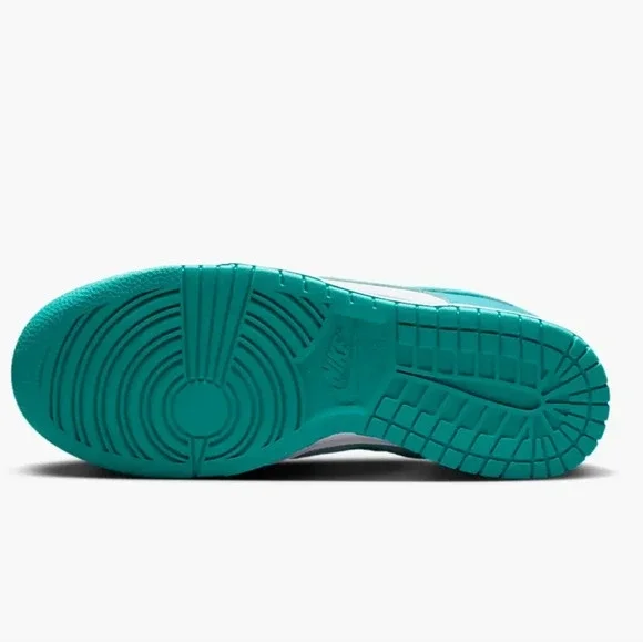 Nike Dunk Low Womens Teal Sneakers Shoes Customized with Swarovski Crystals - Picture 2 of 6